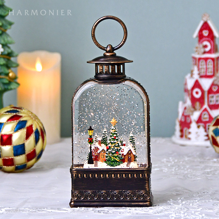 【お値下げ交渉可能】スノードーム ランタン クリスマスオブジェ サンタ