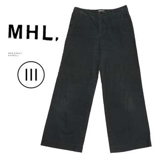 MHL. コットンリネン イージーパンツ  タックパンツ マーガレットハウエル