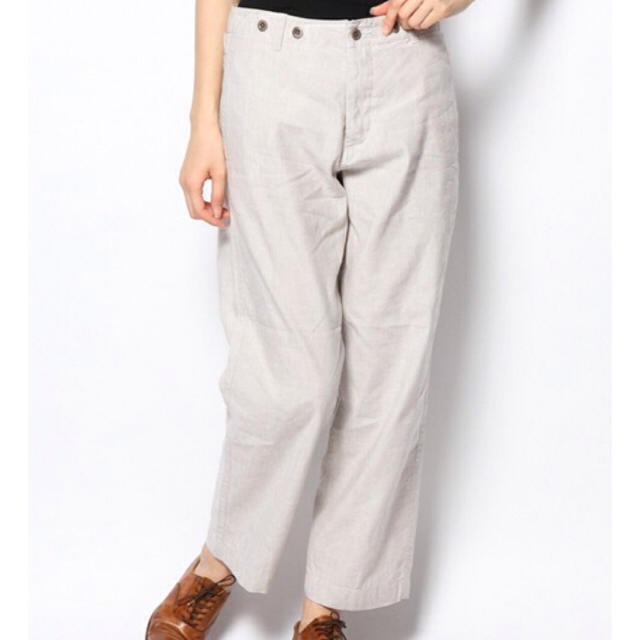 MHL. コットンリネン イージーパンツ  タックパンツ マーガレットハウエル