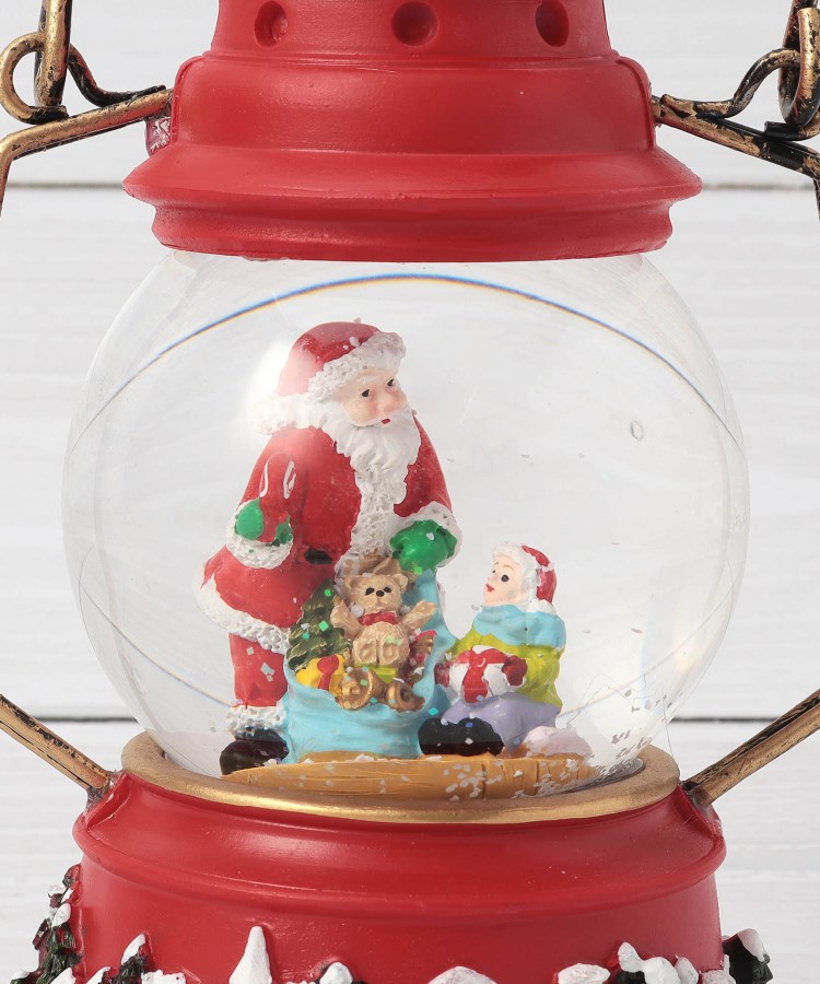 【お値下げ交渉可能】スノードーム ランタン クリスマスオブジェ サンタ