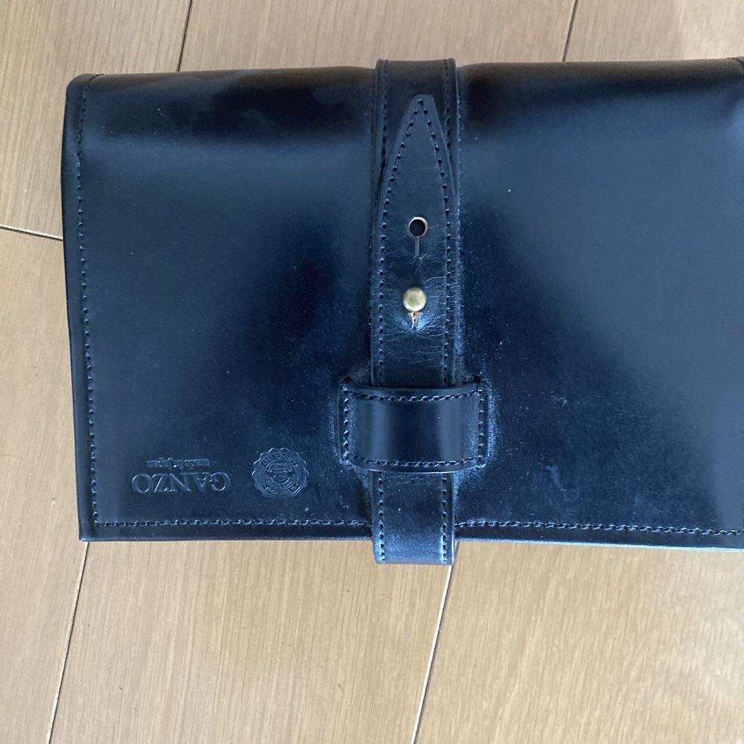 ganzo ガンゾ　セカンド　クラッチ　バック　ビジネス　ブリーフ　バッグ　黒