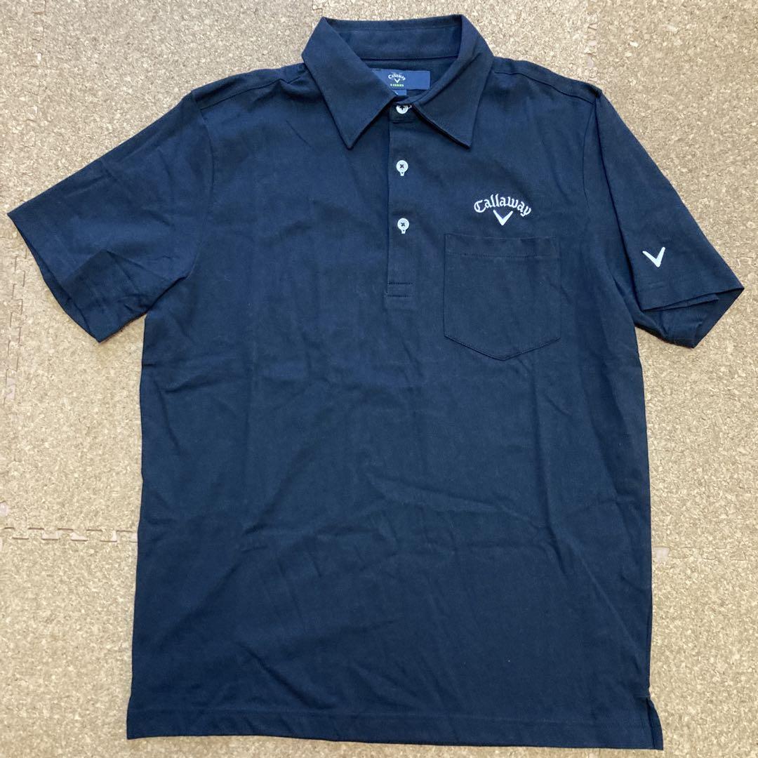 【未使用】callaway キャロウェイ　ポロシャツ  ゴルフウェアLメンズ　黒