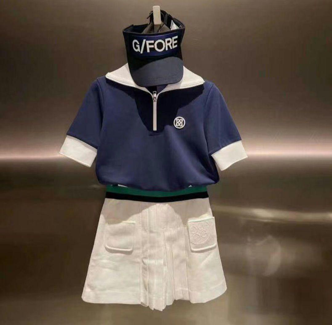 ジーフォア ゴルフ ウェア レディース  トップス スカート 2点セット