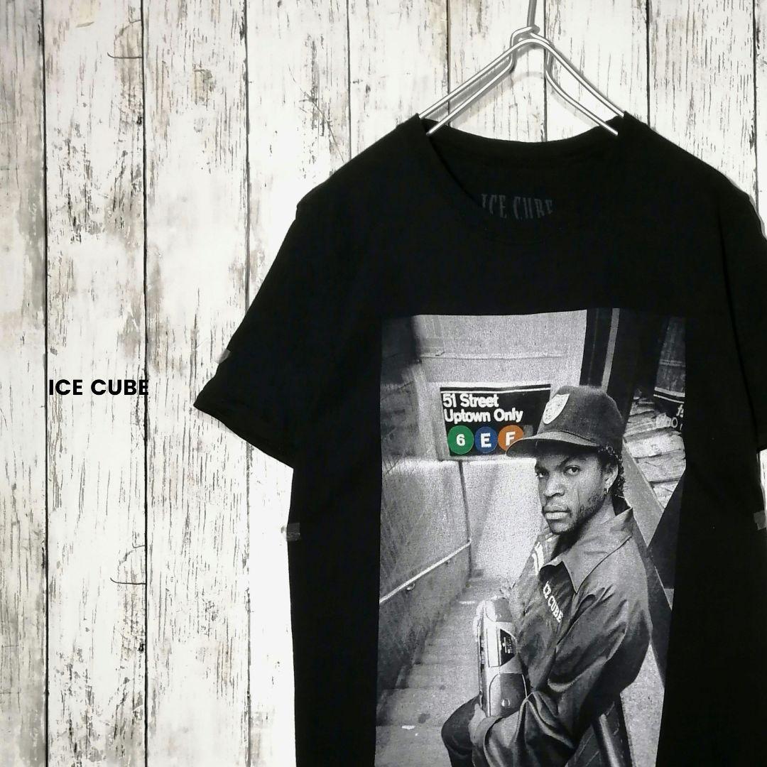【美品】ICE CUBE アイスキューブ フォト Tシャツ ブラック M