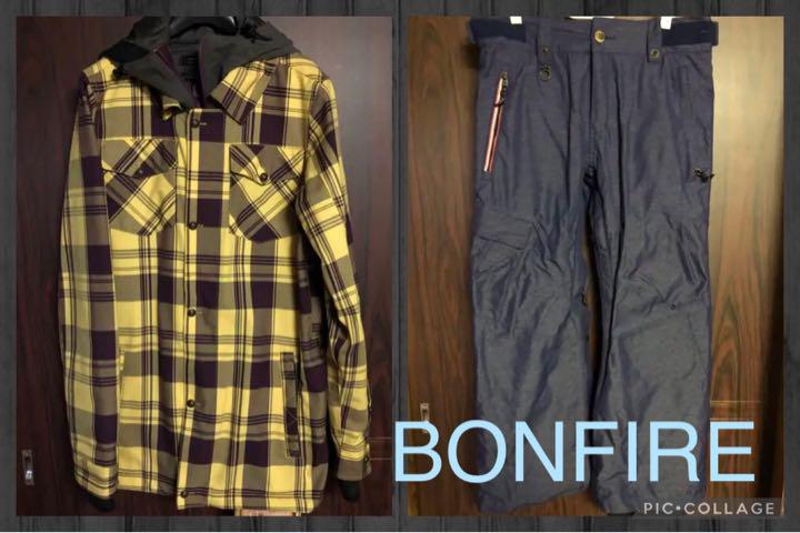 《1回のみ使用》BONFIRE   スノーボード　ウェア　M