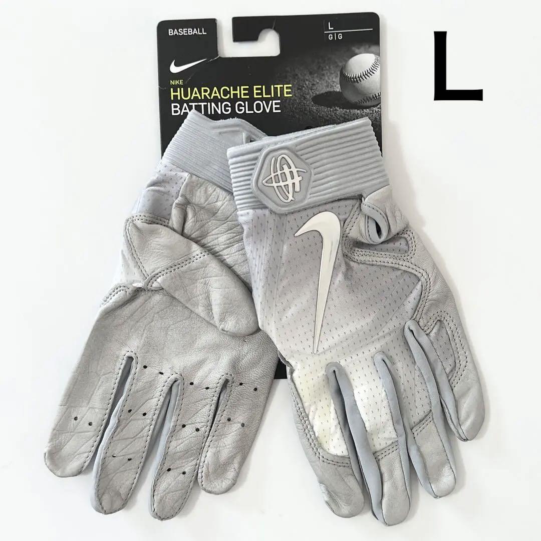 送料無料 新品 ナイキ 野球 バッティンググローブ ハラチエリート 天然皮革 Ｌ