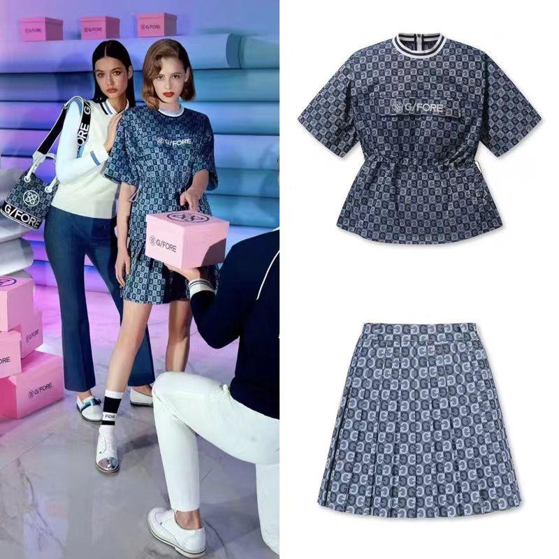 ジーフォア ゴルフ ウェア レディース  トップス スカート 2点セット