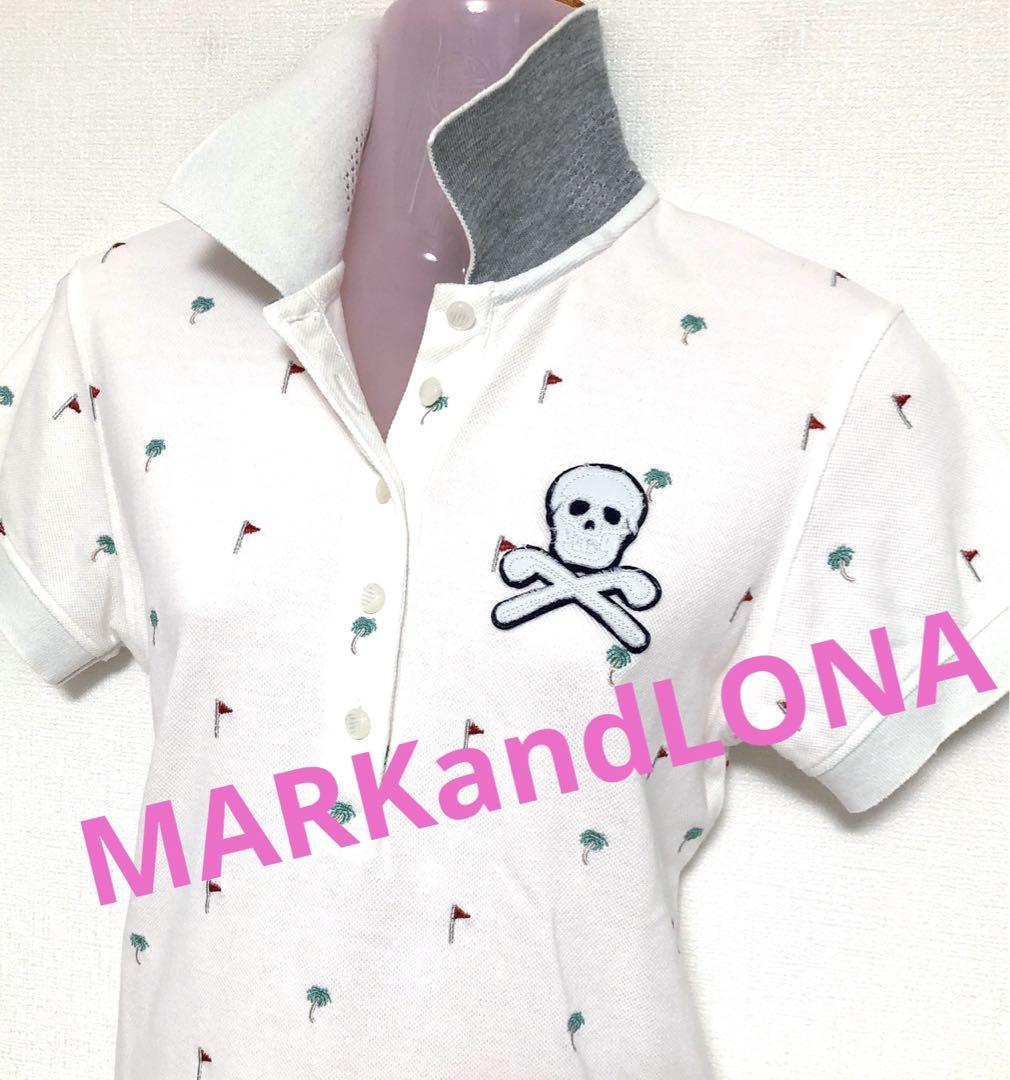 マークアンドロナ　刺繍　半袖ポロシャツ　サイズS