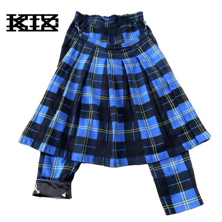 KTZ/old archive フラップ付き 裾裏柄 スウェットパンツ Y2K