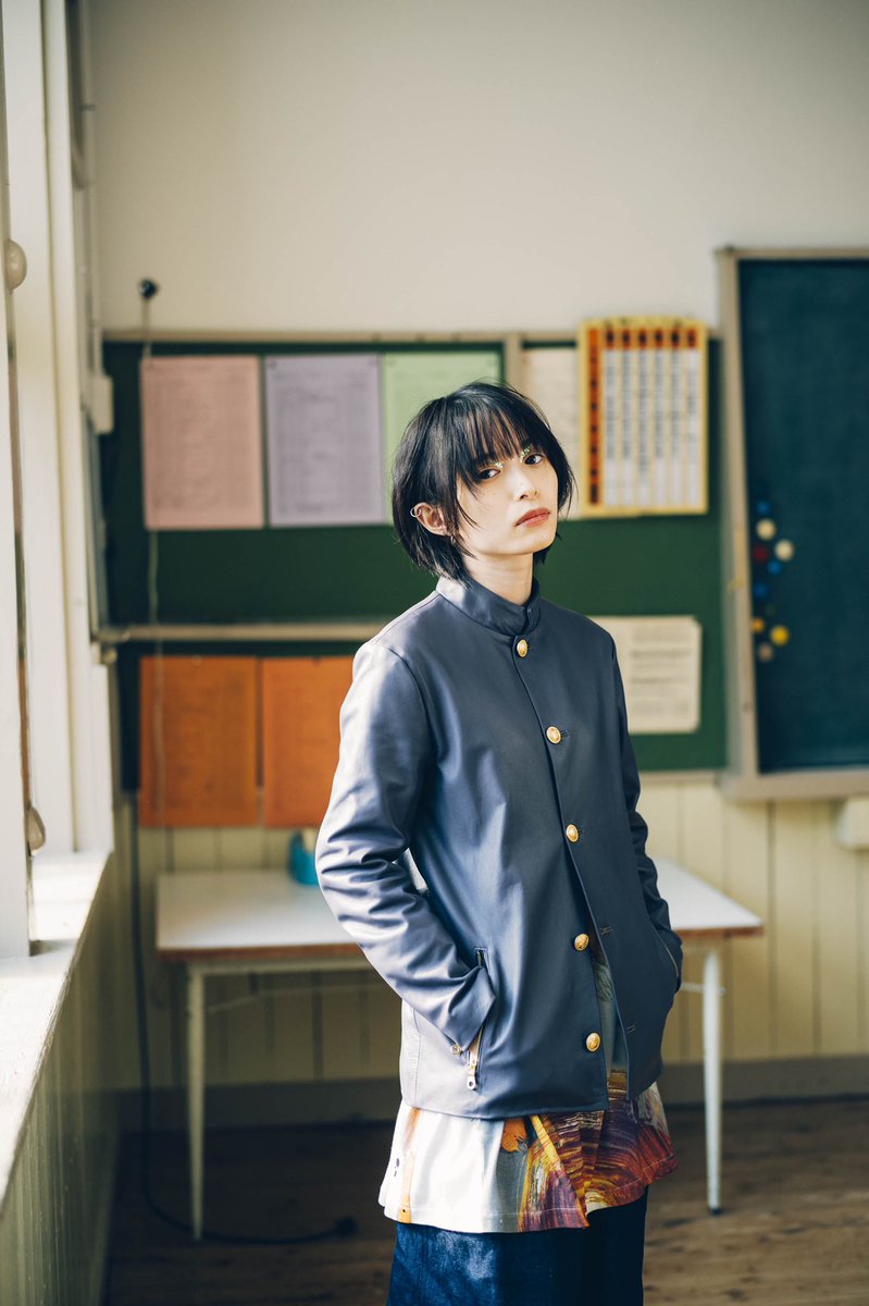 ha｜za｜ma 大人に向けた学ラン 黒