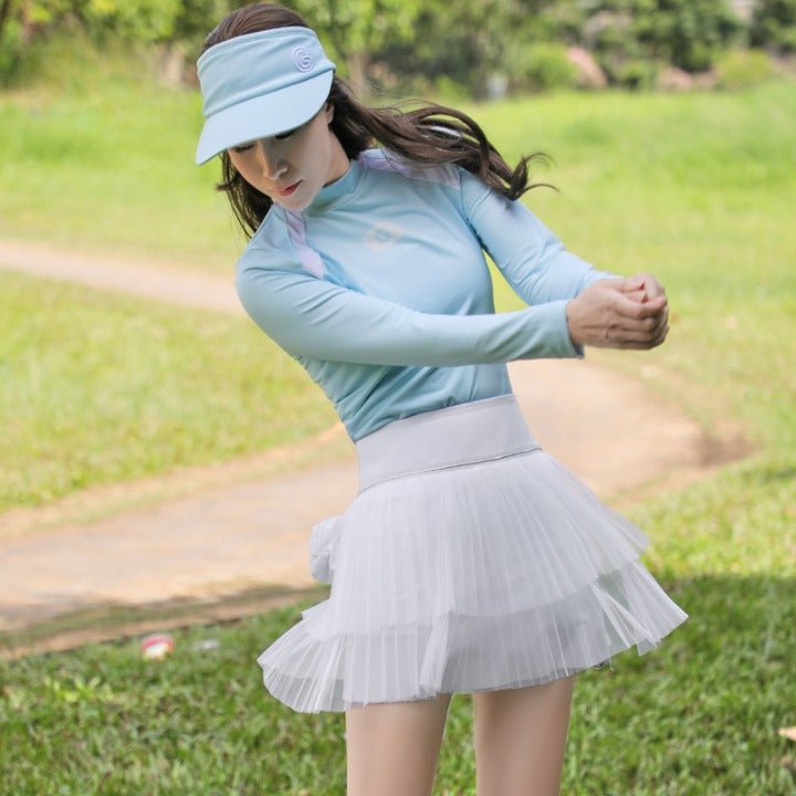 ジーフォア ゴルフ ウェア レディース  トップス スカート 2点セット